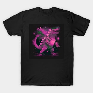 armored kaiju ecopop in metal scale art T-Shirt